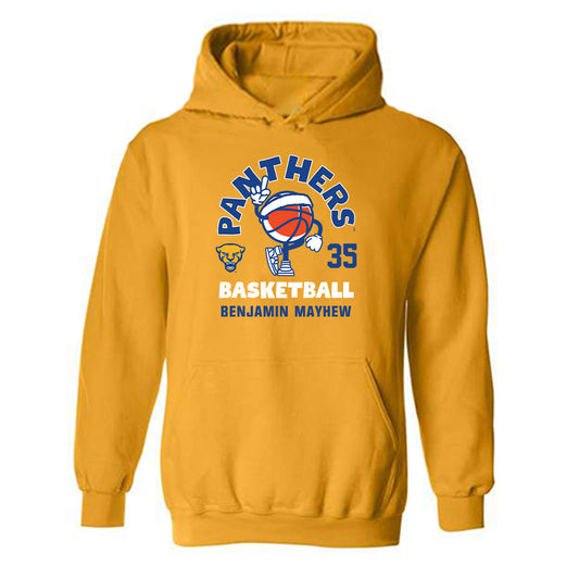Pittsburgh - NCAA Men's Basketball : Benjamin Mayhew - Fashion Shersey Hooded Sweatshirt-0