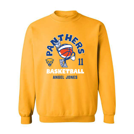 Pittsburgh - NCAA Women's Basketball : Angel Jones - Fashion Shersey Crewneck Sweatshirt-0