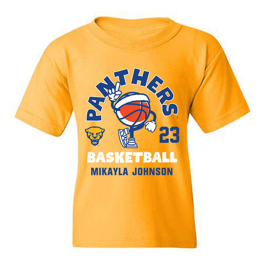 Pittsburgh - NCAA Women's Basketball : Mikayla Johnson - Fashion Shersey Youth T-Shirt-0