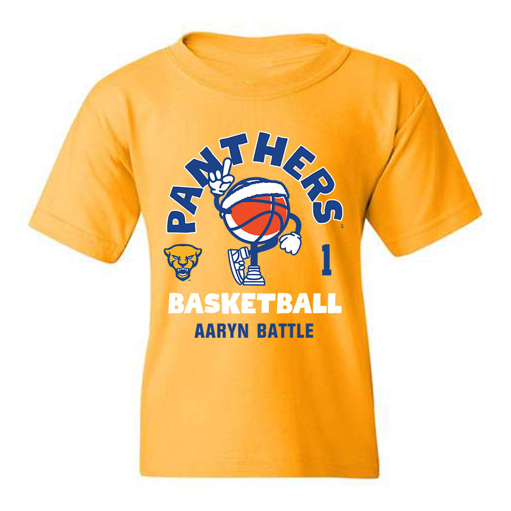 Pittsburgh - NCAA Women's Basketball : Aaryn Battle - Fashion Shersey Youth T-Shirt