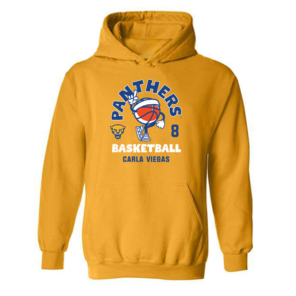 Pittsburgh - NCAA Women's Basketball : Carla Viegas - Fashion Shersey Hooded Sweatshirt-0