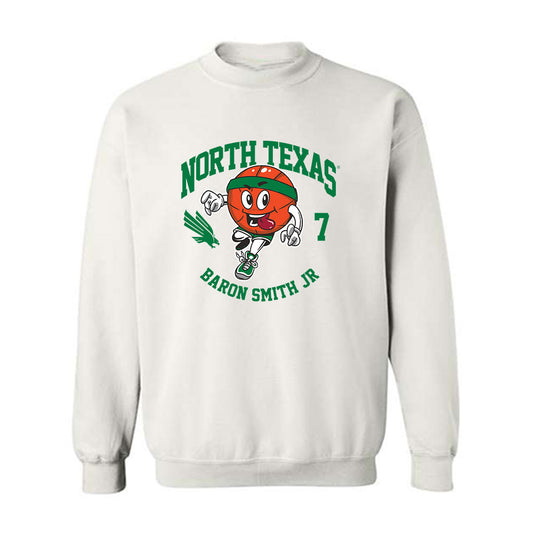 North Texas - NCAA Men's Basketball : Baron Smith Jr - Fashion Shersey Crewneck Sweatshirt