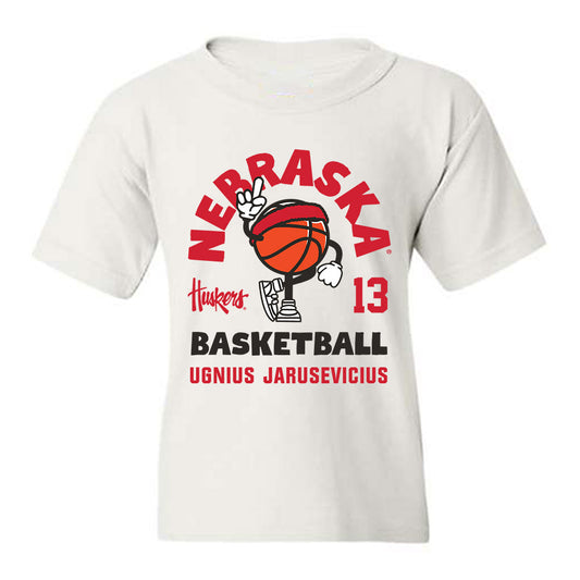 Nebraska - NCAA Men's Basketball : Ugnius Jarusevicius - Fashion Shersey Youth T-Shirt-0