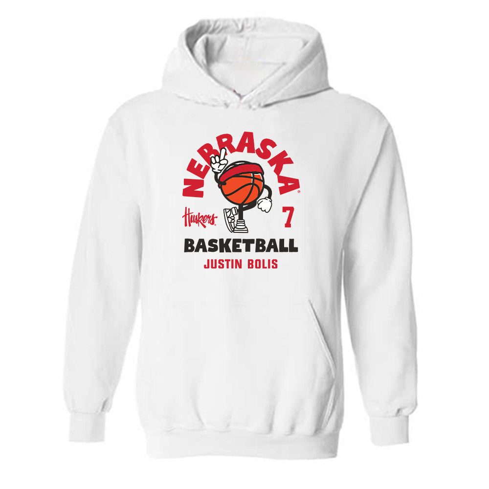 Nebraska - NCAA Men's Basketball : Justin Bolis - Fashion Shersey Hooded Sweatshirt-0