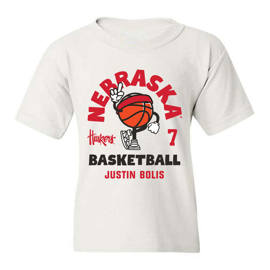 Nebraska - NCAA Men's Basketball : Justin Bolis - Fashion Shersey Youth T-Shirt-0