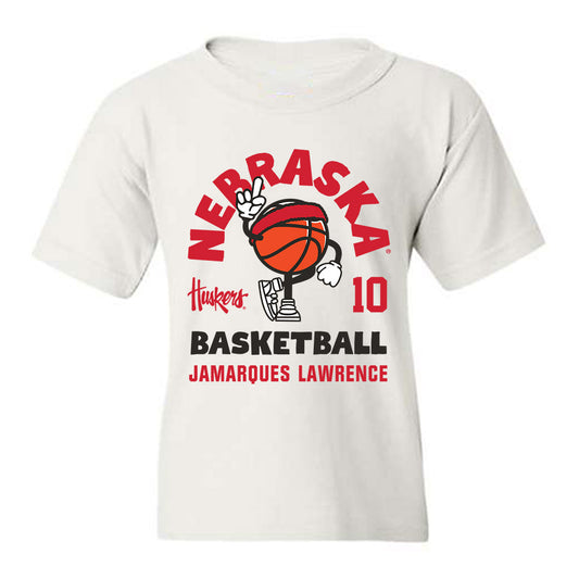 Nebraska - NCAA Men's Basketball : Jamarques Lawrence - Fashion Shersey Youth T-Shirt-0