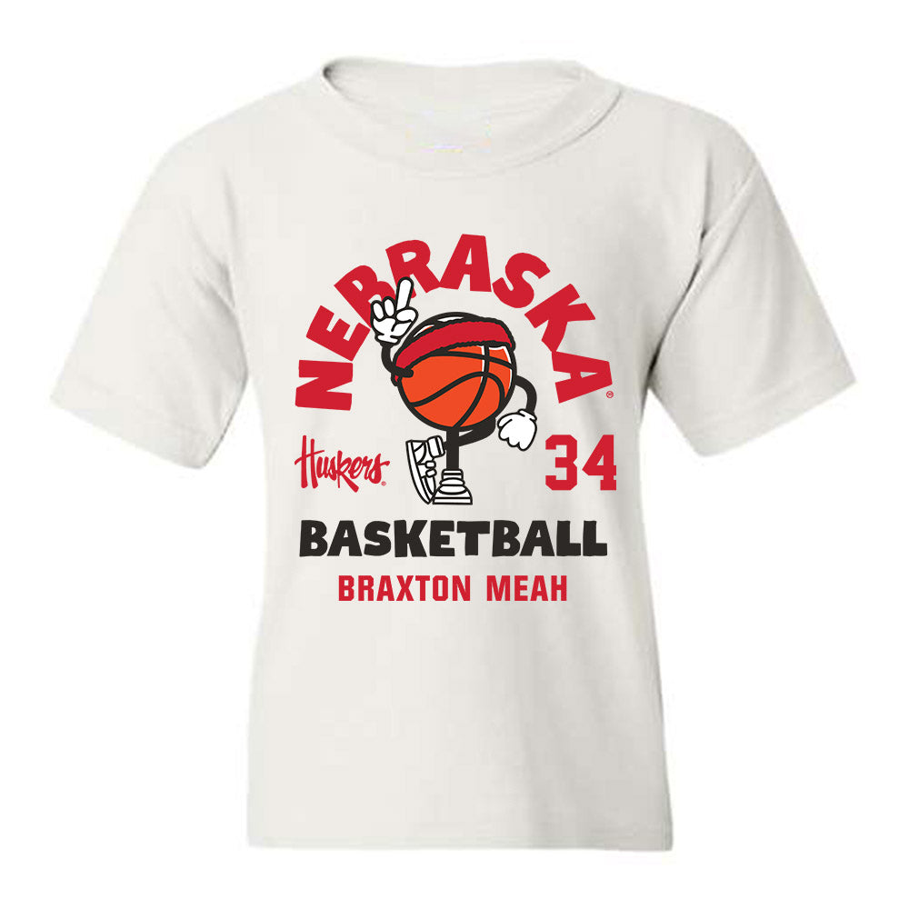 Nebraska - NCAA Men's Basketball : Braxton Meah - Fashion Shersey Youth T-Shirt