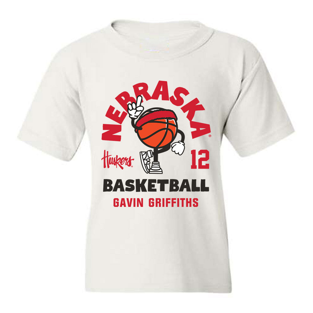 Nebraska - NCAA Men's Basketball : Gavin Griffiths - Fashion Shersey Youth T-Shirt