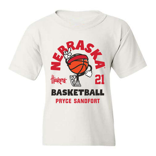 Nebraska - NCAA Men's Basketball : Pryce Sandfort - Fashion Shersey Youth T-Shirt-0