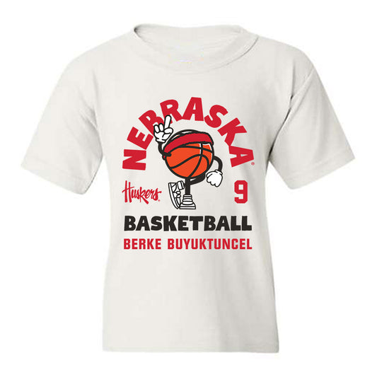 Nebraska - NCAA Men's Basketball : Berke Buyuktuncel - Fashion Shersey Youth T-Shirt-0