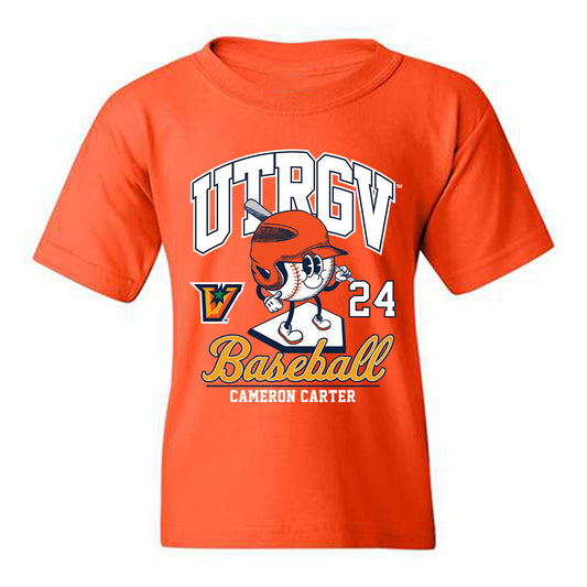 UTRGV - NCAA Baseball : Cameron Carter - Fashion Shersey Youth T-Shirt-0