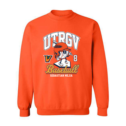 UTRGV - NCAA Baseball : Sebastian Mejia - Crewneck Sweatshirt Fashion Shersey