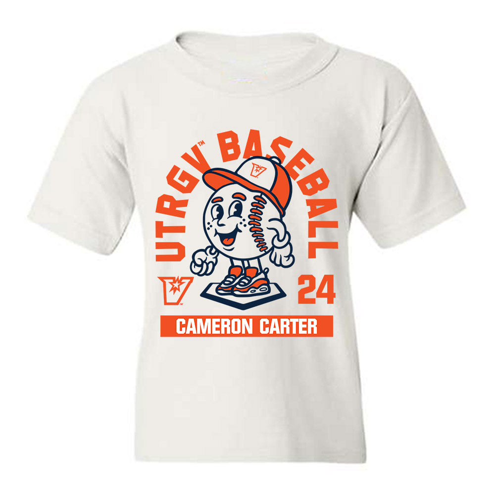 UTRGV - NCAA Baseball : Cameron Carter - Fashion Shersey Youth T-Shirt-0