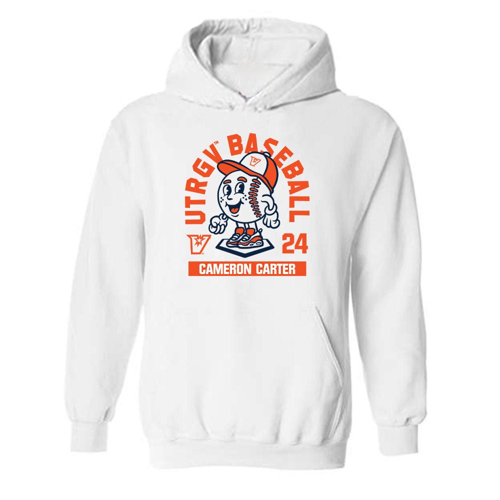 UTRGV - NCAA Baseball : Cameron Carter - Fashion Shersey Hooded Sweatshirt-0