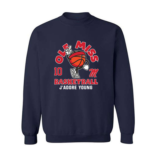 Ole Miss - NCAA Women's Basketball : J'Adore Young - Fashion Shersey Crewneck Sweatshirt-0