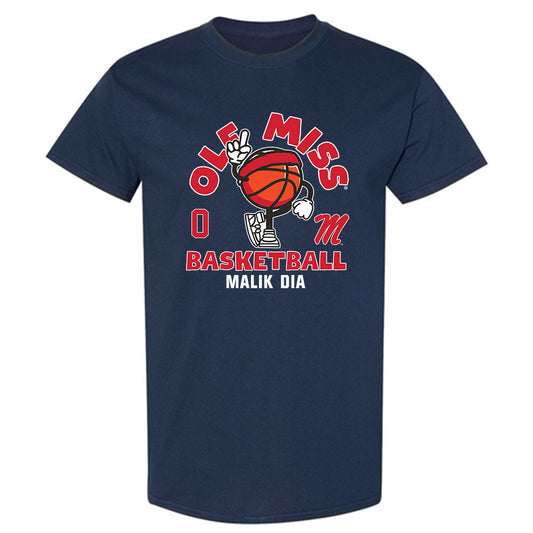 Ole Miss - NCAA Men's Basketball : Malik Dia - Fashion Shersey T-Shirt-0