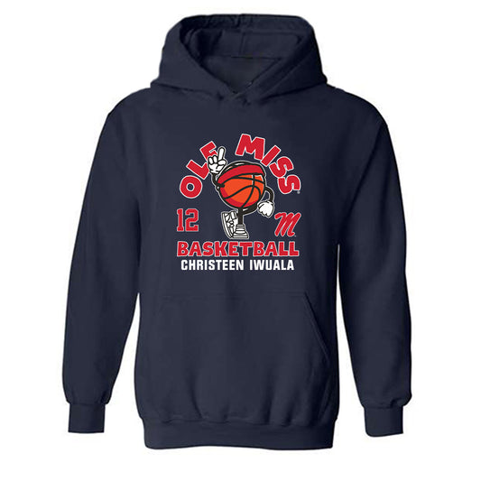 Ole Miss - NCAA Women's Basketball : Christeen Iwuala - Fashion Shersey Hooded Sweatshirt-0