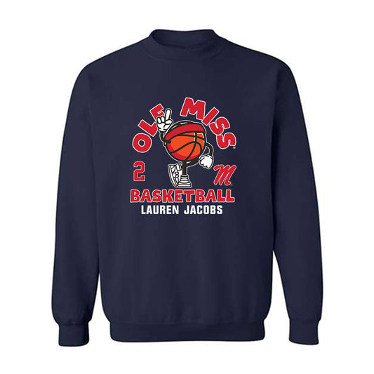 Ole Miss - NCAA Women's Basketball : Lauren Jacobs - Fashion Shersey Crewneck Sweatshirt-0