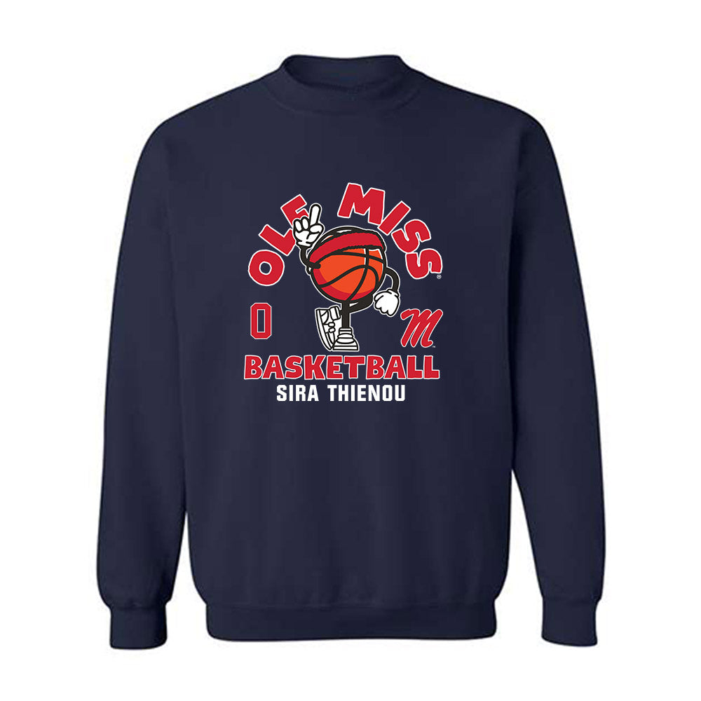 Ole Miss - NCAA Women's Basketball : Sira Thienou - Fashion Shersey Crewneck Sweatshirt-0