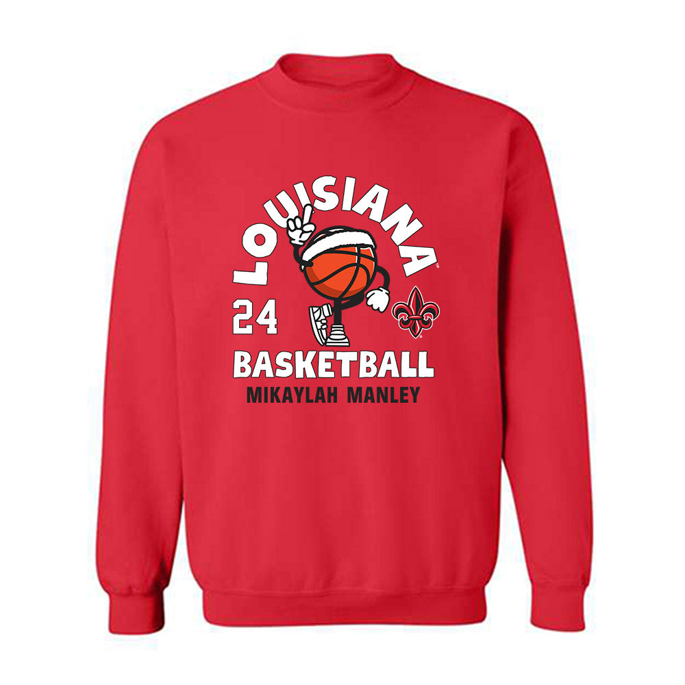 Louisiana - NCAA Women's Basketball : Mikaylah Manley - Fashion Shersey Crewneck Sweatshirt-0