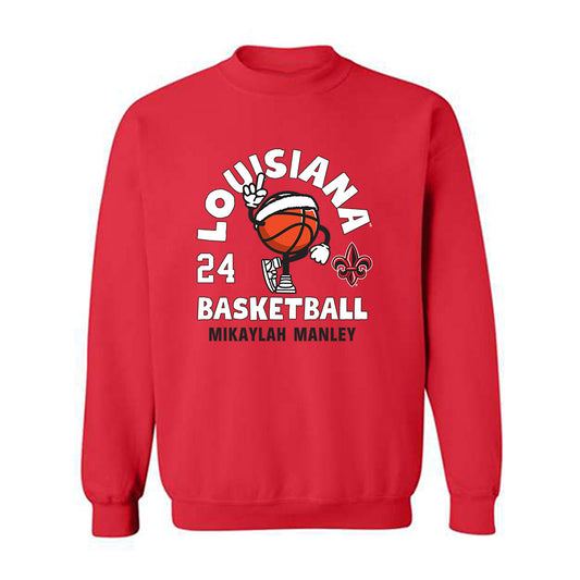 Louisiana - NCAA Women's Basketball : Mikaylah Manley - Fashion Shersey Crewneck Sweatshirt-0