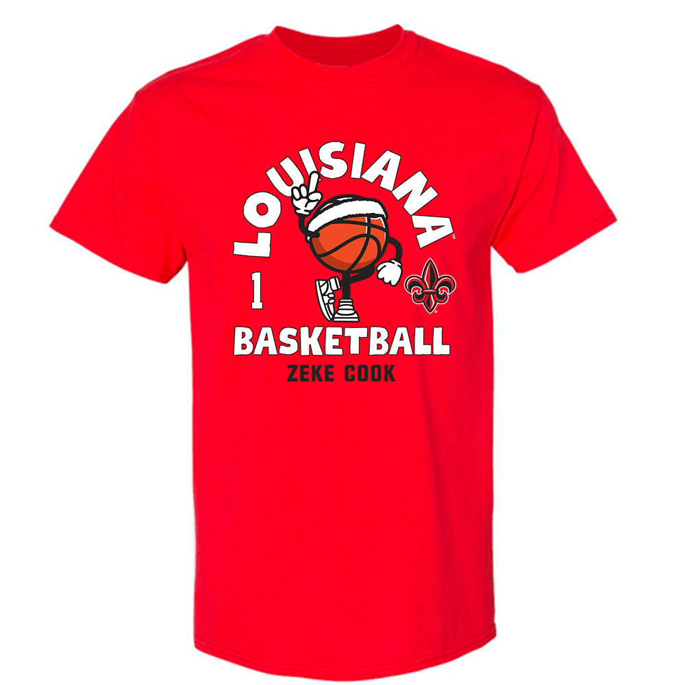 Louisiana - NCAA Men's Basketball : Zeke Cook - Fashion Shersey T-Shirt-0