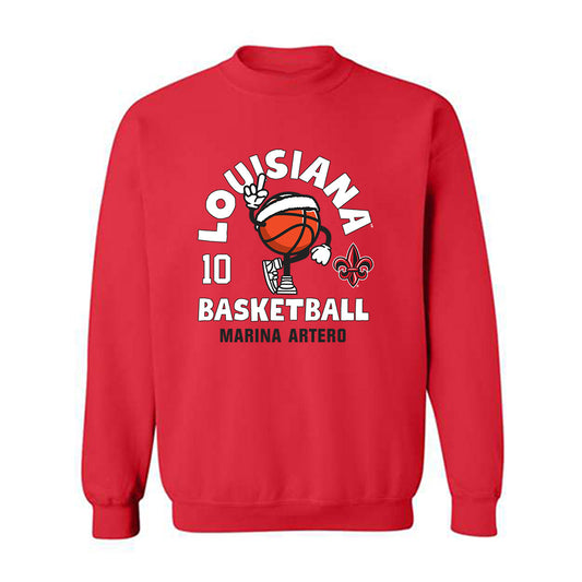 Louisiana - NCAA Women's Basketball : Marina Artero - Fashion Shersey Crewneck Sweatshirt-0