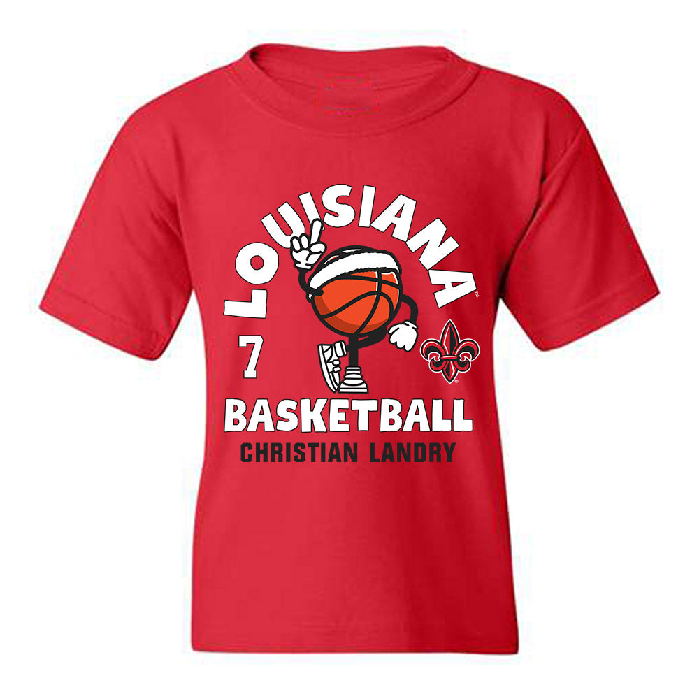 Louisiana - NCAA Men's Basketball : Christian Landry - Fashion Shersey Youth T-Shirt-0