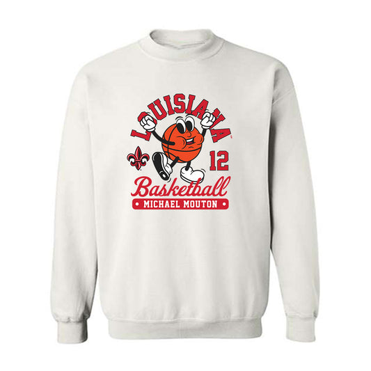 Louisiana - NCAA Men's Basketball : Michael Mouton - Fashion Shersey Crewneck Sweatshirt-0