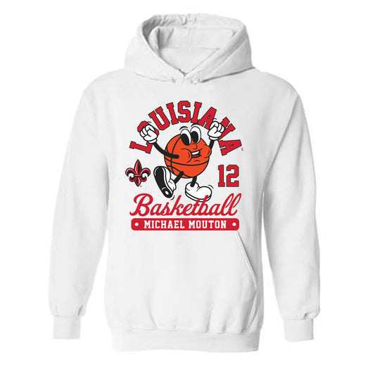 Louisiana - NCAA Men's Basketball : Michael Mouton - Fashion Shersey Hooded Sweatshirt-0