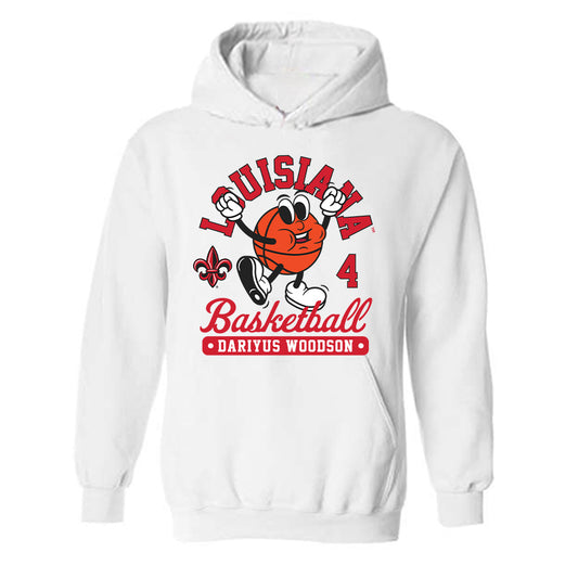Louisiana - NCAA Men's Basketball : Dariyus Woodson - Fashion Shersey Hooded Sweatshirt-0