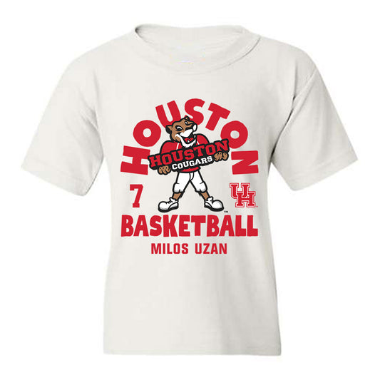 Houston - NCAA Men's Basketball : Milos Uzan - Fashion Shersey Youth T-Shirt-0
