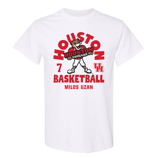 Houston - NCAA Men's Basketball : Milos Uzan - Fashion Shersey T-Shirt-0