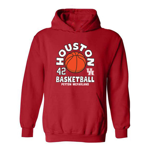 Houston - NCAA Women's Basketball : Peyton McFarland - Fashion Shersey Hooded Sweatshirt-0