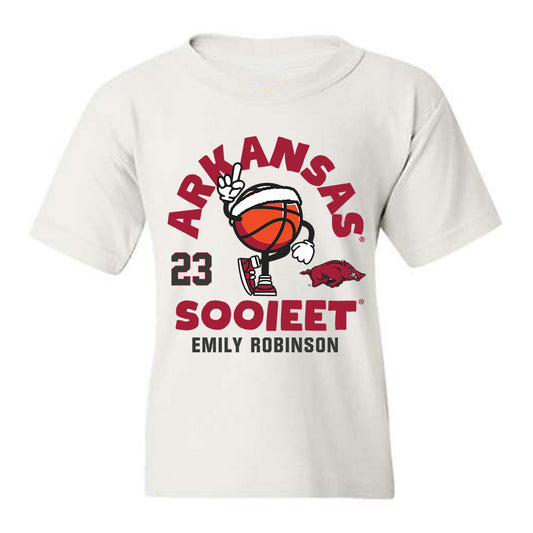 Arkansas - NCAA Women's Basketball : Emily Robinson - Fashion Shersey Youth T-Shirt-0