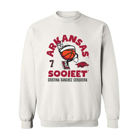 Arkansas - NCAA Women's Basketball : Cristina Sanchez Cerqueira - Fashion Shersey Crewneck Sweatshirt-0