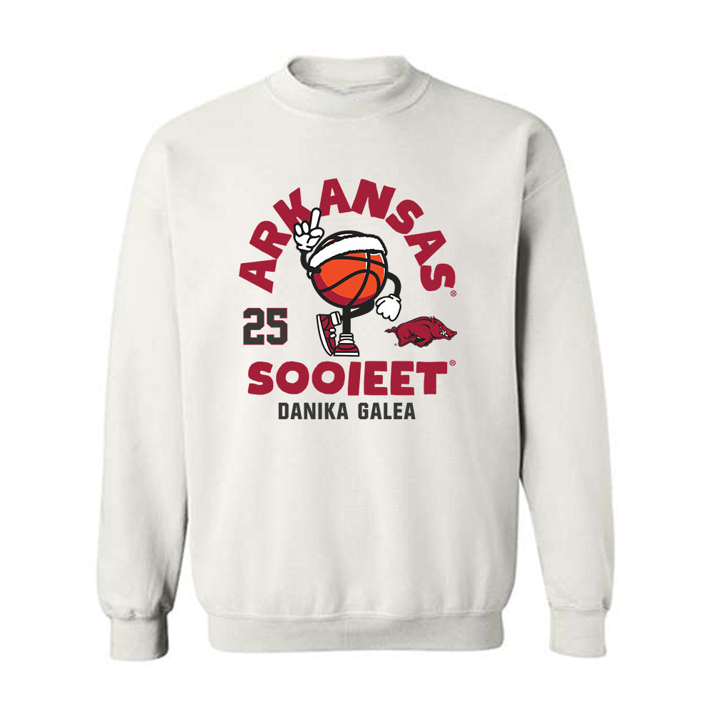 Arkansas - NCAA Women's Basketball : Danika Galea - Fashion Shersey Crewneck Sweatshirt-0
