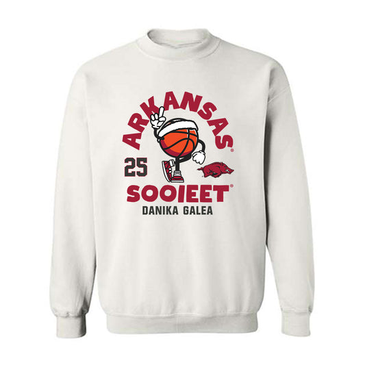 Arkansas - NCAA Women's Basketball : Danika Galea - Fashion Shersey Crewneck Sweatshirt-0