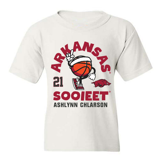 Arkansas - NCAA Women's Basketball : Ashlynn Chlarson - Fashion Shersey Youth T-Shirt-0