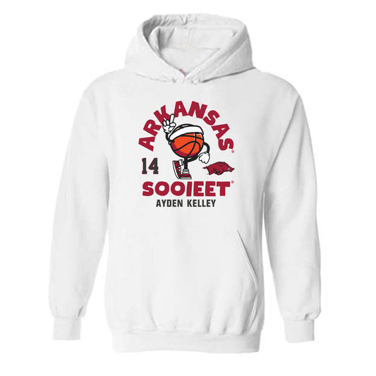 Arkansas - NCAA Men's Basketball : Ayden Kelley - Fashion Shersey Hooded Sweatshirt