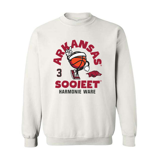 Arkansas - NCAA Women's Basketball : Harmonie Ware - Fashion Shersey Crewneck Sweatshirt-0