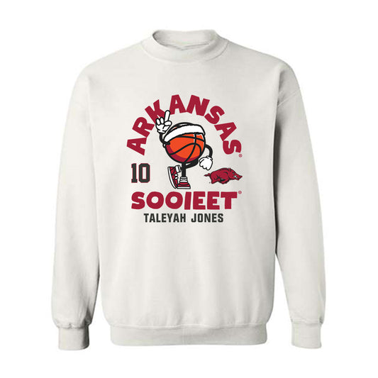 Arkansas - NCAA Women's Basketball : Taleyah Jones - Fashion Shersey Crewneck Sweatshirt-0