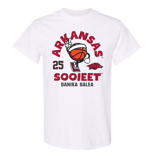 Arkansas - NCAA Women's Basketball : Danika Galea - Fashion Shersey T-Shirt-0
