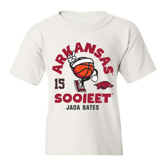 Arkansas - NCAA Women's Basketball : Jada Bates - Fashion Shersey Youth T-Shirt
