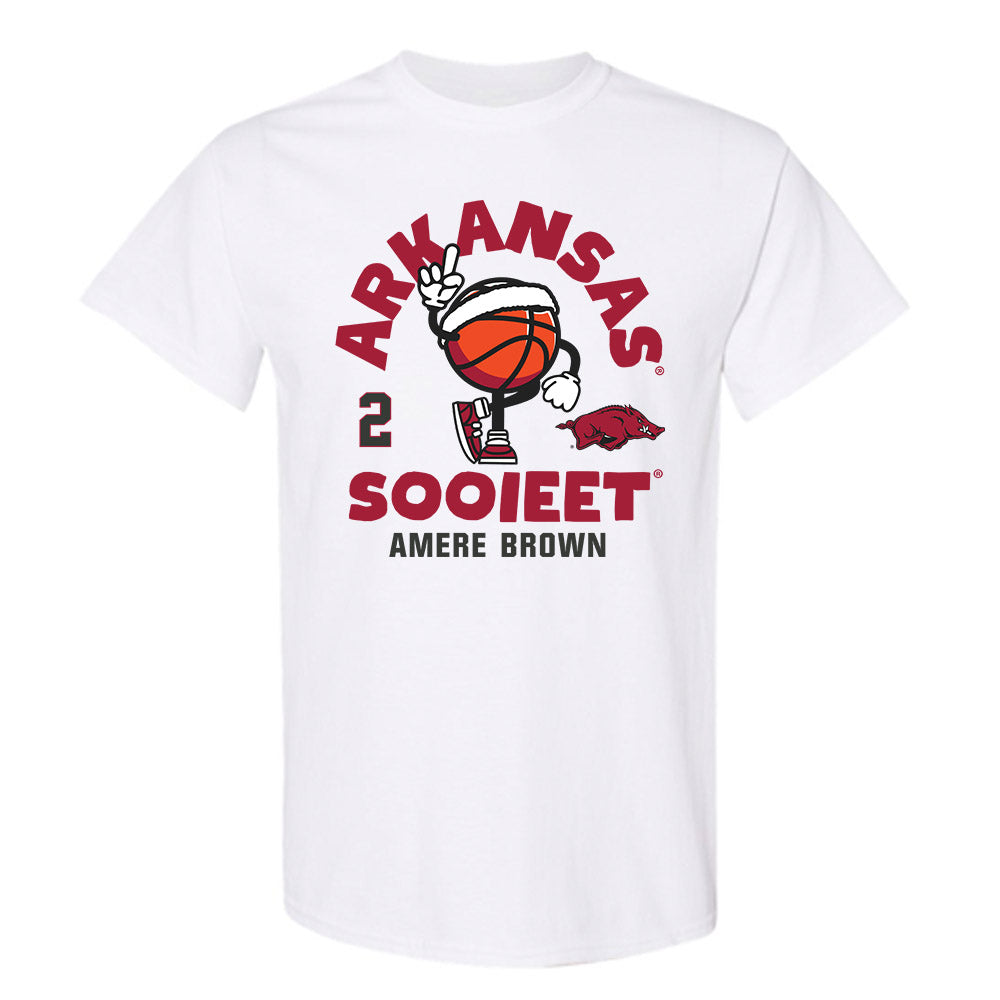 Arkansas - NCAA Men's Basketball : Amere Brown - Fashion Shersey T-Shirt-0