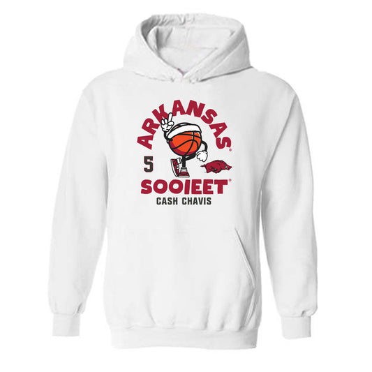 Arkansas - NCAA Men's Basketball : Cash Chavis - Fashion Shersey Hooded Sweatshirt