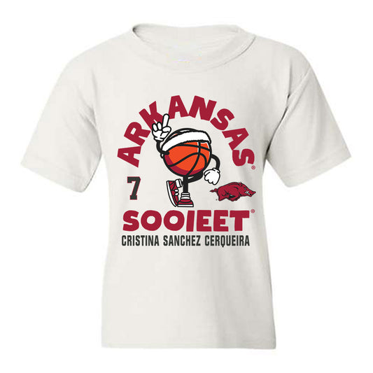 Arkansas - NCAA Women's Basketball : Cristina Sanchez Cerqueira - Fashion Shersey Youth T-Shirt-0