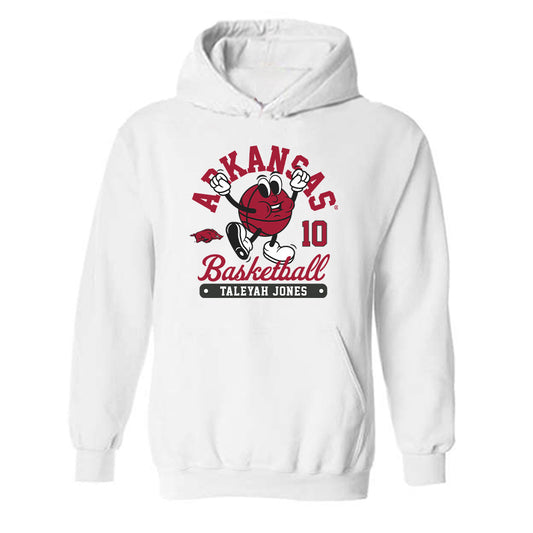 Arkansas - NCAA Women's Basketball : Taleyah Jones - Fashion Shersey Hooded Sweatshirt-0