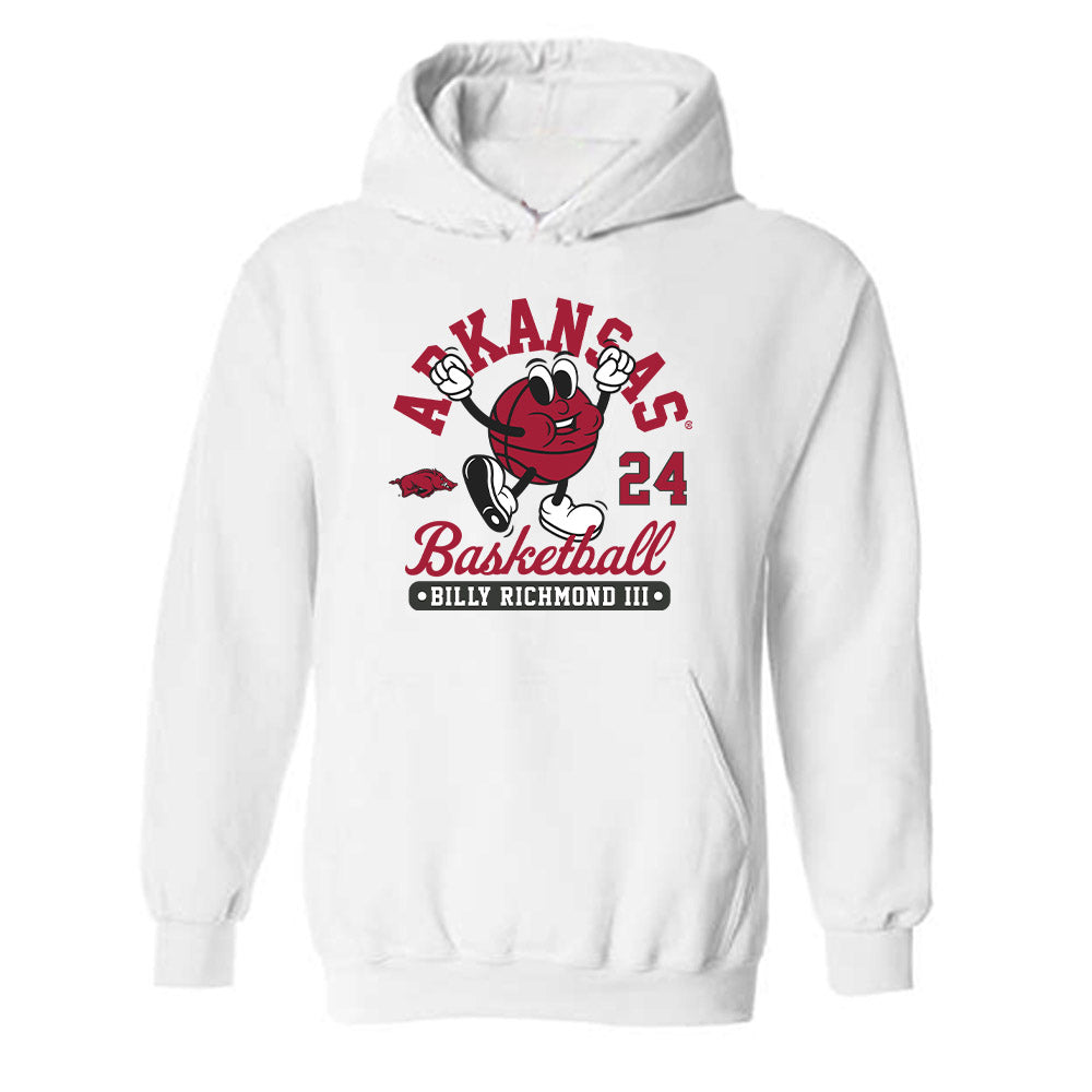 Arkansas - NCAA Men's Basketball : Billy Richmond III - Fashion Shersey Hooded Sweatshirt-0