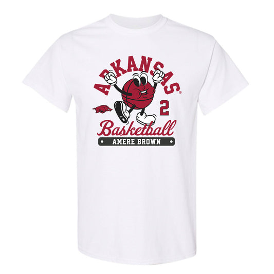Arkansas - NCAA Men's Basketball : Amere Brown - Fashion Shersey T-Shirt-0